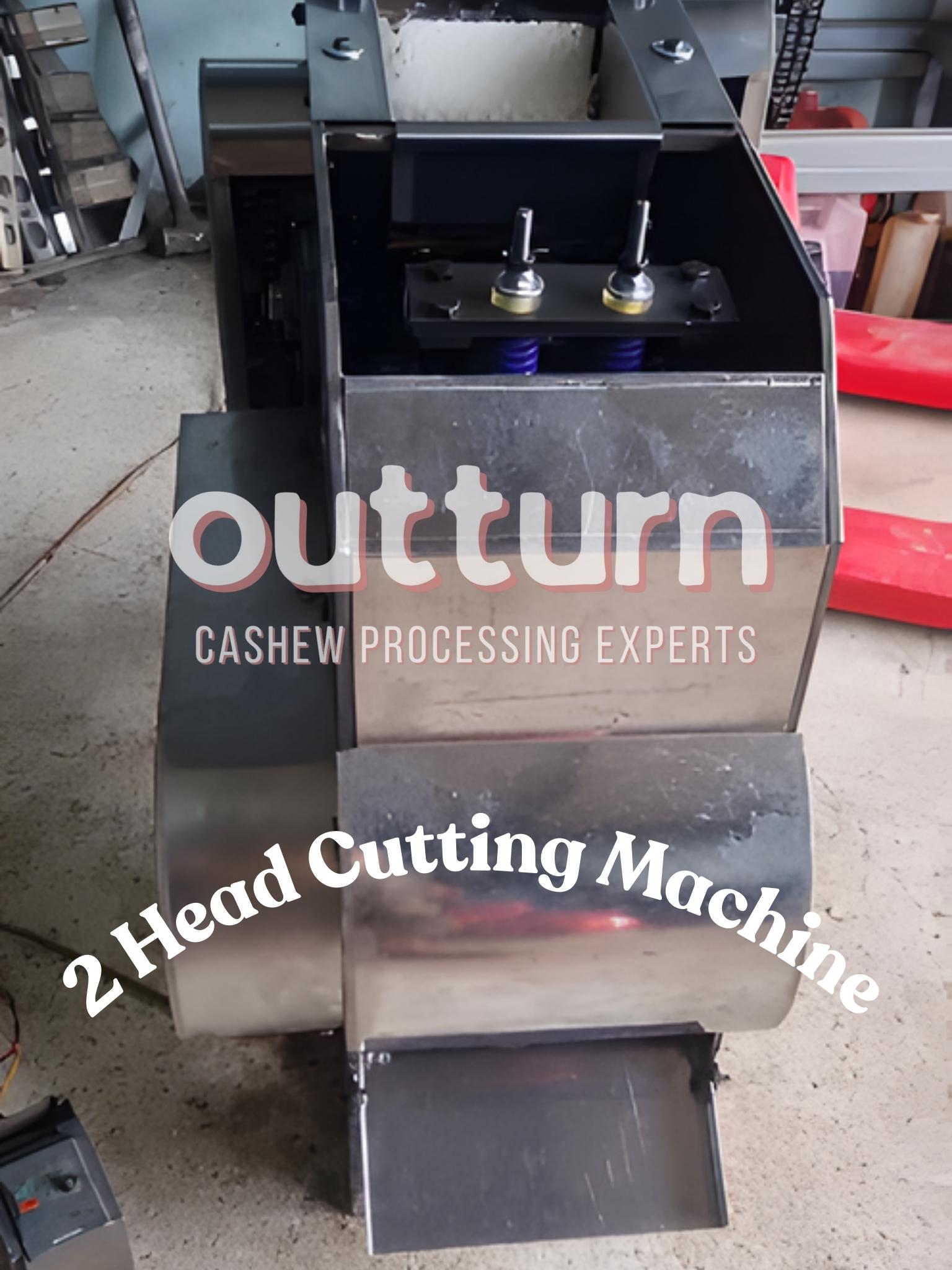 Máquina de cortar castanha de caju de 2 cabeçotes OUTTURN